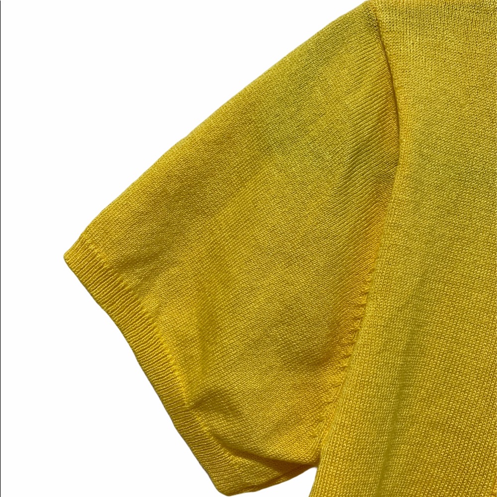 Pinque yellow cropped cardigan in size Small - Picture 4 of 5